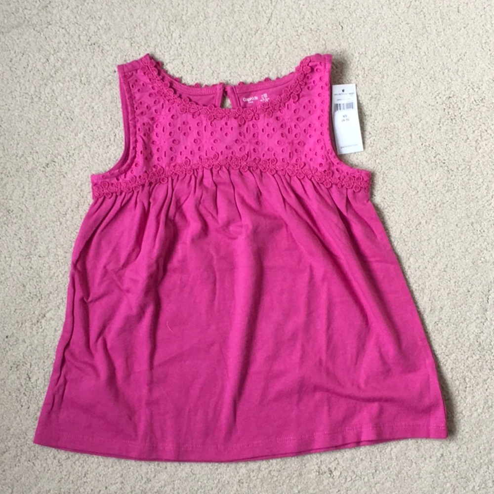 Girls Gap Factory Eyelet Swing Tank NWT XS 4-5
